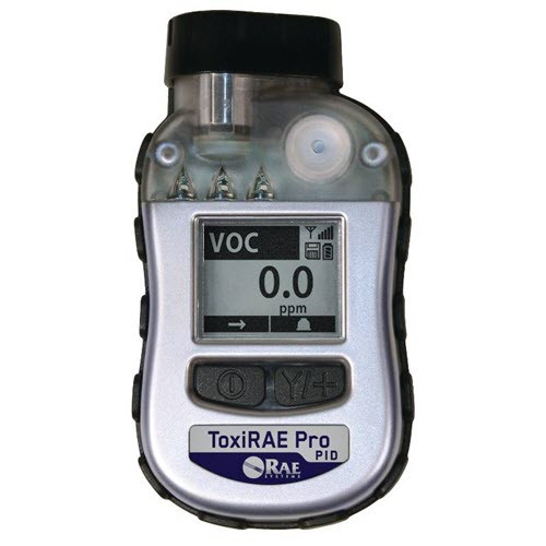 ToxiRAE Pro PID: 10.6 eV PID (1-1,000 ppm range, 1 ppm res.), no datalogging, non-wireless