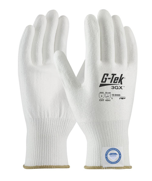 Seamless Knit Dyneema® Diamond Blended Glove with Polyurethane Coated Smooth Grip on Palm & Fingers-M