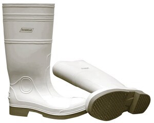 Iron-Loc Sole Boot with White Steel Toe.  Men's Size 12