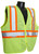 Radians® SV22-2 ANSI Class 2 2-Tone Economy High-Visibility Safety Vest, 3X, 100% Polyester Mesh, Green - SV22-2ZGM-3X