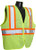 Radians® SV272-2 ANSI Class 2 Multi-Purpose High-Visibility Surveyor Safety Vest, 3X, 100% Polyester Mesh, Green - SV272-2ZGM-3X