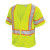 RAF VEA 504-ST-LM ANSI Class 3 5-Point Breakaway High-Visibility Safety Vest, L, 100% Polyester Mesh, Lime