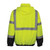 RAF 413-GT-LB Waterproof High-Visibility Bomber Safety Jacket, L, 100% Woven Polyester, Black/Fluorescent Lime