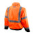 Three In One Deluxe Hi-vis Bomber Jacket Lime Black - 4X
