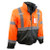 Three In One Deluxe Hi-vis Bomber Jacket Lime Black - 5X