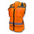 Ladies Heavy Duty Surveyor Safety Vest  Orange Size Large