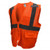 Radians® SV27 ANSI Class 2 Economy Multi-Purpose High-Visibility Surveyor Safety Vest, XL, 100% Polyester Mesh, Orange - SV27-2ZOM-XL