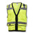Class 2 Heavy Duty Surveyor Safety Vest with Zipper - Green, XL