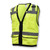 Class 2 Heavy Duty Surveyor Safety Vest with Zipper - Green, L