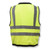 Class 2 Heavy Duty Surveyor Safety Vest with Zipper - Green, S
