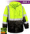 Hi-Vis Lime Two Tone Safety Jacket, Parka, ANSI 3-LG