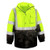 Hi-Vis Lime Two Tone Safety Jacket, Parka, ANSI 3-5X