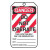 Accuform® MLT400CTP Safety Tag, DANGER DO NOT OPERATE Legend, 5-3/4 in H x 3-1/4 in W, PF-Cardstock, White & Black/Red