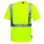 Hi-Vis Lime Safety Shirt, Pocket, ANSI 2-Lime-4X - VEA-102-ST-LM-4X