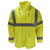 Dura Arc II Jacket w/ tuck-away hood, Lime, Type R Class 3 Vented Nomex Mesh Back, Size 3X