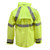 Flex Arc Jacket w/ tuck-away hood, Lime, Type R Class 3 Vented Nomex Mesh Back, Size 4X