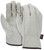 MCR Safety 3211 Driver's Gloves, L, Grain Cowhide Leather, White - 3211-L