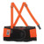 ProFlex® 100HV Economy Back Support, XS, 8 in Width, Rubber Webbing, High-Visibility Black/Orange