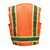 Radians® SV6O ANSI Class 2 2-Tone High-Visibility Surveyor Safety Vest, M, 100% Polyester Mesh, Orange