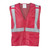 Ironwear® 1284-RZ-RD ANSI Class 2 Economy High-Visibility Safety Vest, 2XL, Polyester Mesh, Red