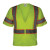 RAF-588-ET ANSI Class 3 Economy High-Visibility Safety Vest, XL, Woven Polyester Mesh, Lime - RAF588-ET-LM-XL