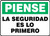 Sign Think Safety First Spanish 10 X 14 Dura Plastic