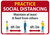 Please Practice 6 feet Social Distancing 12 x 12