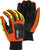 Majestic Glove Knucklehead X10™ 21247HO Pair Impact-Resistant Mechanics Winter Gloves, 9, Leather, High-Visibility Orange - 21247HO/9