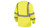 Pyramex RLTS3110B Type R Class 3 Black Bottom Moisture Wicking Safety Shirt - Yellow/Lime - M