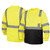 Pyramex Hi Vis Safety Shirt Lime/Black Type R Class 3 - M (RLTS3110B Series)