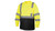 Pyramex RLTS3110B Type R Class 3 Black Bottom Moisture Wicking Safety Shirt - Yellow/Lime - 4X