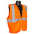 Radians SV2ZOMS Class 2 Vest Orange Mesh W/ Zipper, Small, 1/Each