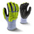 Radians® RWG604 Cut Protection Coated Cold Weather Gloves, L, HPPE, High-Visibility Green/Black/Blue/White