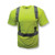 RADWEAR™ ST11-2PGS ANSI Class 2 High-Visibility Short Sleeve Safety T-Shirt, 3X, 100% Polyester Mesh, Green, 24/Case