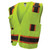 Radians® SV6 ANSI Class 2 2-Tone High-Visibility Surveyor Safety Vest, S, 100% Polyester Mesh, Green - SV6-2ZGM-S