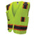 Radians® SV6 ANSI Class 2 2-Tone High-Visibility Surveyor Safety Vest, 3X, 100% Polyester Mesh, Green - SV6-2ZGM-3X