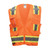 Radians® SV6O ANSI Class 2 2-Tone High-Visibility Surveyor Safety Vest, 4X, 100% Polyester Mesh, Orange