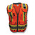RADWEAR™ SV55 Heavy Woven Two Tone Engineer Vest, 5X, Polyester, Orange