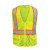 VEA® VEA-506-ST ANSI Class 2 High-Visibility Safety Vest, S, Polyester Mesh, Lime