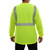 201-CT-LM Safety Shirt: Hi Vis Pocket Shirt: LS Lime Jersey: Comfort Trim by 3M™ - 6X