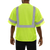 533-ET-LM Economy Safety Vest: Hi Vis Vest: Pocketed Zip Mesh: ANSI 3 - L