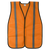 571-ET-OR Value Safety Vest: Hi Vis Orange Lightweight Mesh: One Size Fits Most