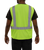580-ET-LB Economy Safety Vest: Hi Vis Mesh: No Pockets: ANSI 2 - 4X