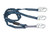 FallTech 6' Internal Energy Absorbing Lanyard, Double-leg with Steel Snap Hooks