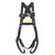 Workman Arc Flash Vest-Style Harness, BACK WEB Loop, Tongue Buckle Leg Straps, BELAY LOOPS, X-Small (XSM)