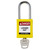 Standard Key Retaining Lockout Plastic Padlock 1.5in Steel Shackle KD Yellow 1PK