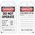Photo Tags: DANGER Do Not Operate Do Not Remove This Lock Polyester 5.75x3 10PK