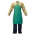 Stanco FR36B Bib Apron, Universal, 36 in L, Cotton, Green