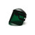 Pyramex® S1035 Faceshield, 15 in H x 8 in W x 0.04 in THK, Polyethylene, Dark Green