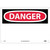 NMC™ D1AB Safety Sign, DANGER Legend, 10 in H x 14 in W, Aluminum, Red & Black/White